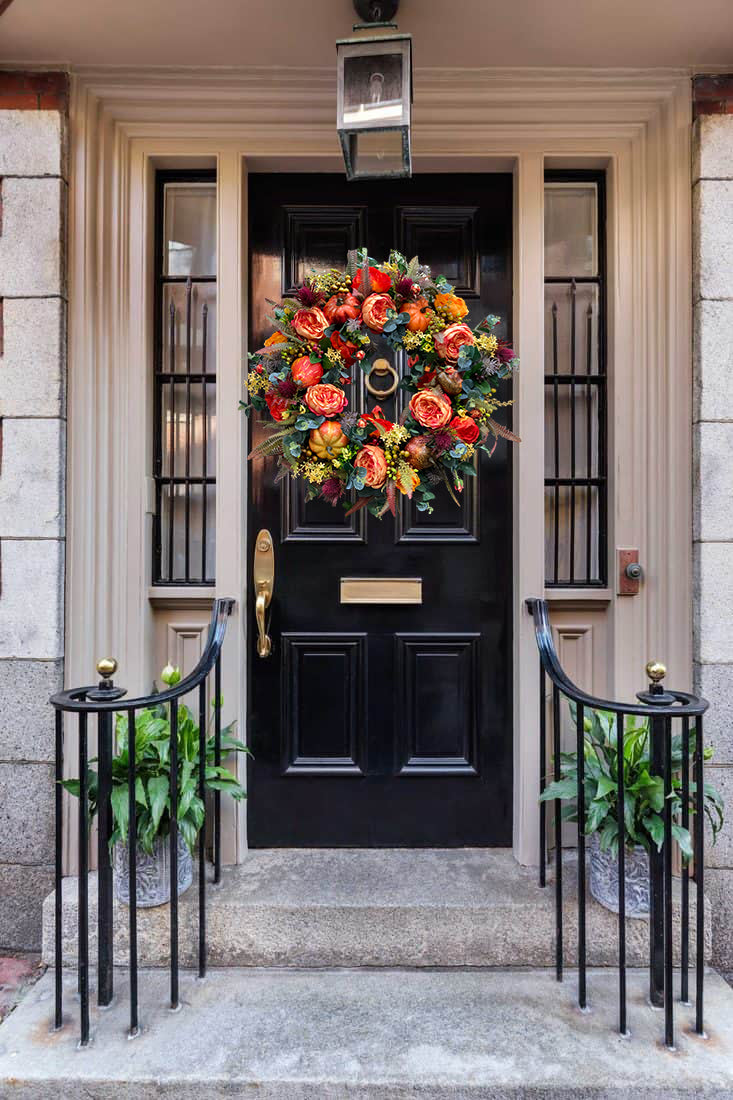 🔥Fall Peony and Pumpkin Wreath - Year Round Wreath mysite