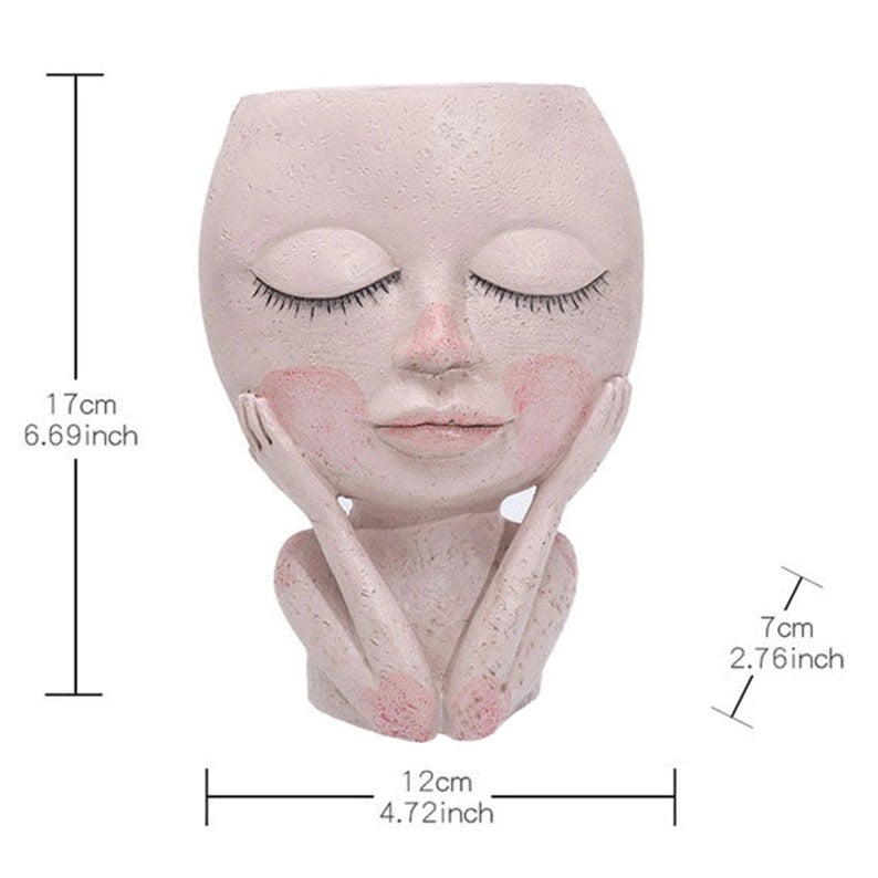 💝2023 HOT SALE-Girl Face Head Planter mysite