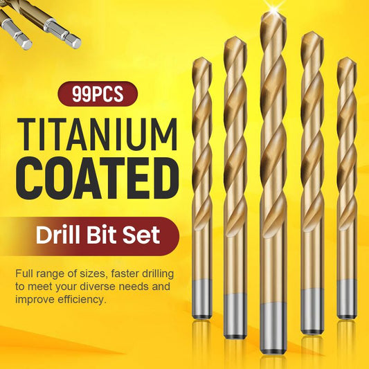 99pcs Titanium Coated Drill Bit Set mysite