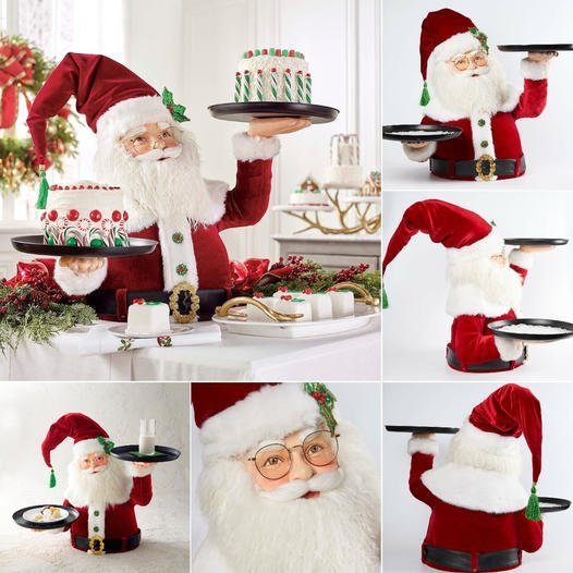 🎅Santa Holdings Tray Figurine mysite