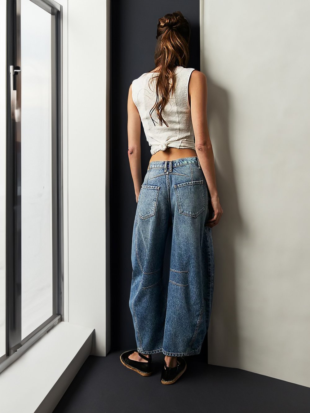 Casual and trendy mid-rise tube jeans - Buy two and get free shipping! mysite