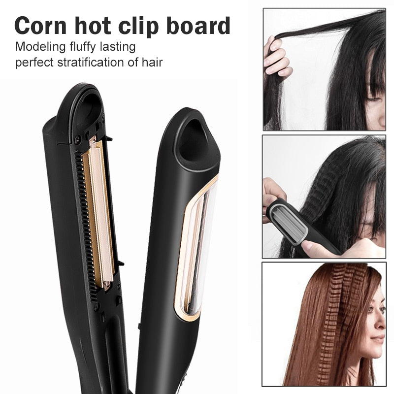 Corrugation Flat Iron Automatic Hair Curler Curling Irons Professional Straightener Curly Iron Tongs Hair mysite