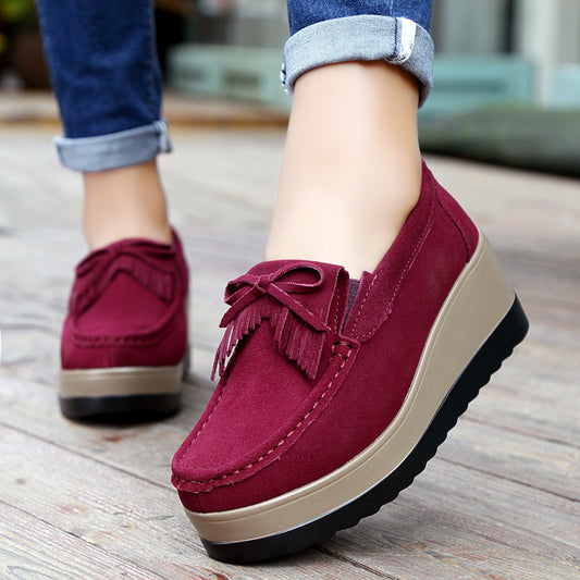 Women Tassel Moccasins Platform Shoes mysite