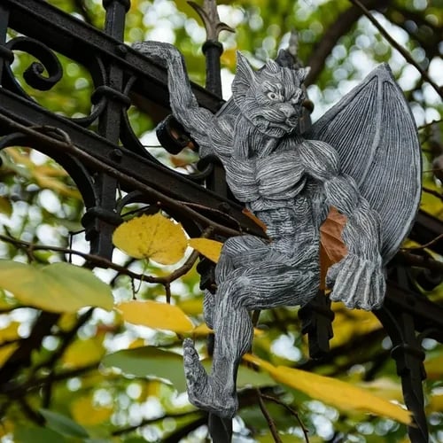 🔥 Dragon Winged Gargoyle Fence Hanger mysite