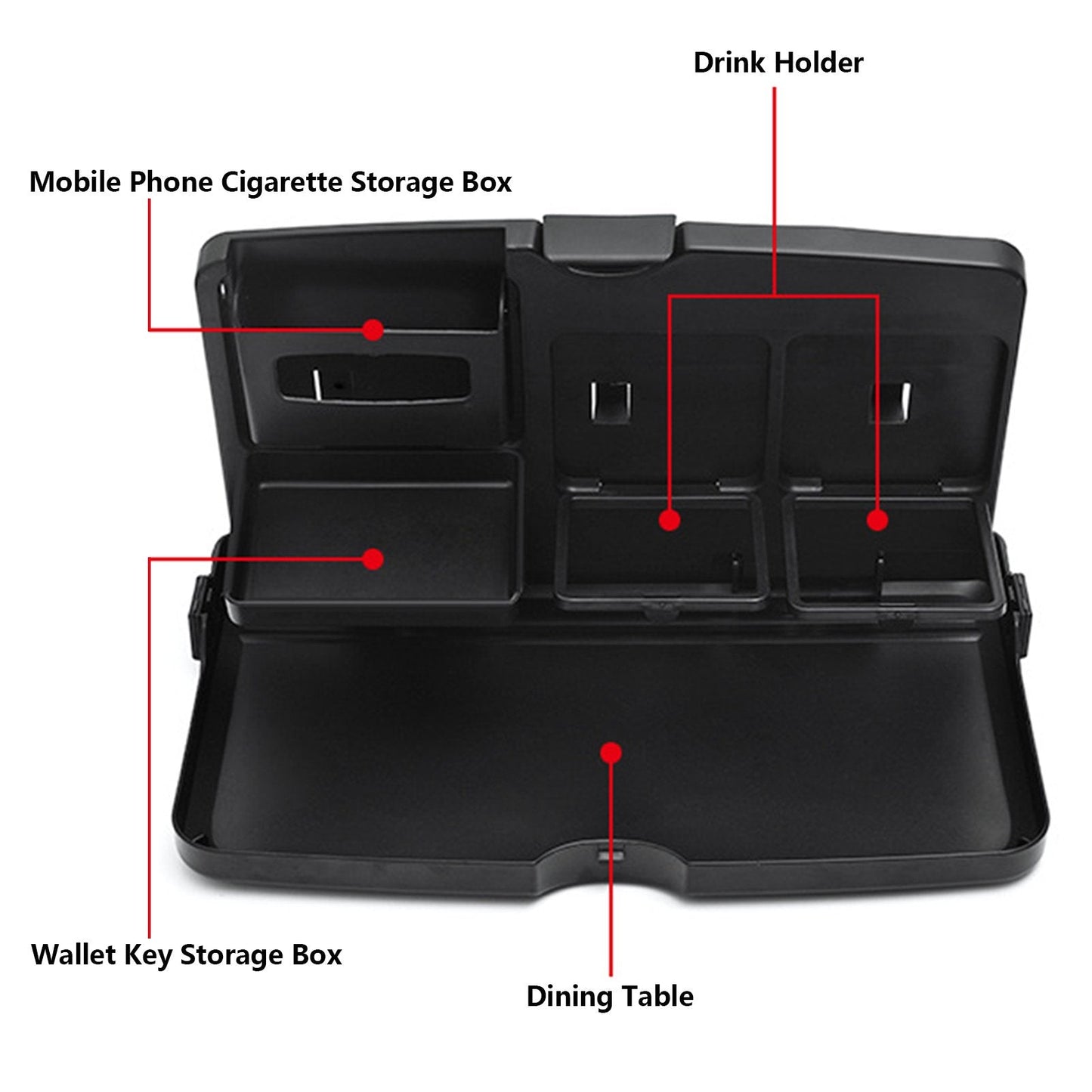 The multifunctional eating and drinking holder for maximum road comfort