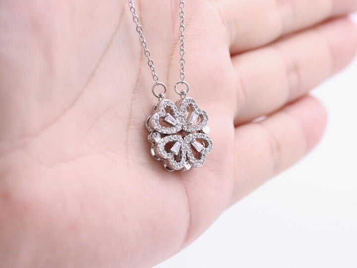 ☘Four-Leaf Heart Shape Necklace🎁The Best Gifts For Your Loved Ones mysite