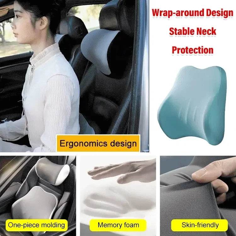 Car headrest lumbar support suit