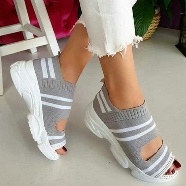 🔥💰Last Day Promotion 70% OFF!👭 Leather Orthopedic Arch Support Sandals Diabetic Knitting Walking Sandals. mysite