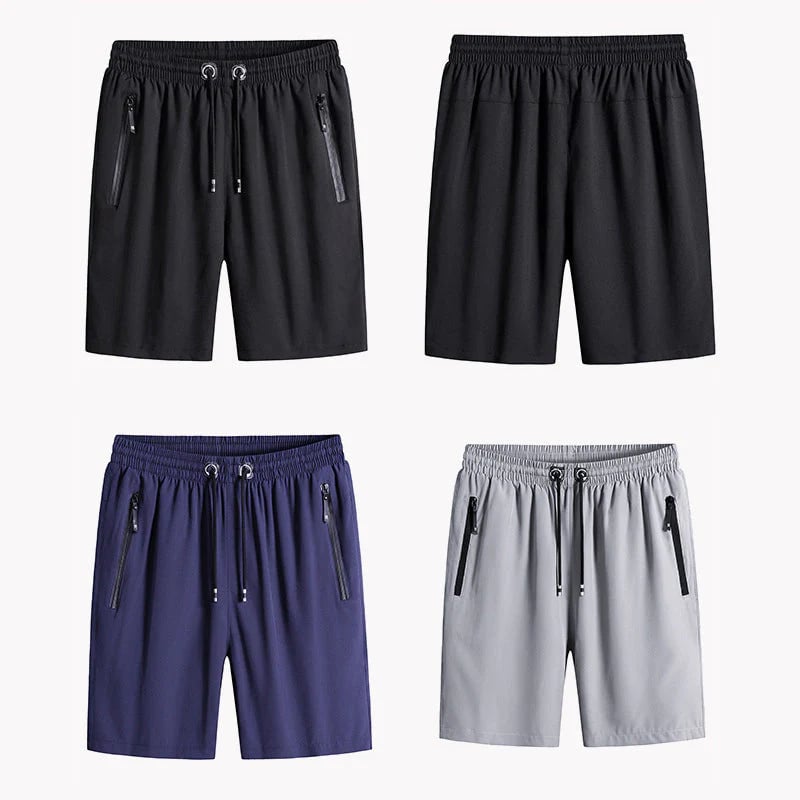 Men's Plus Size Ice Silk Stretch Shorts mysite