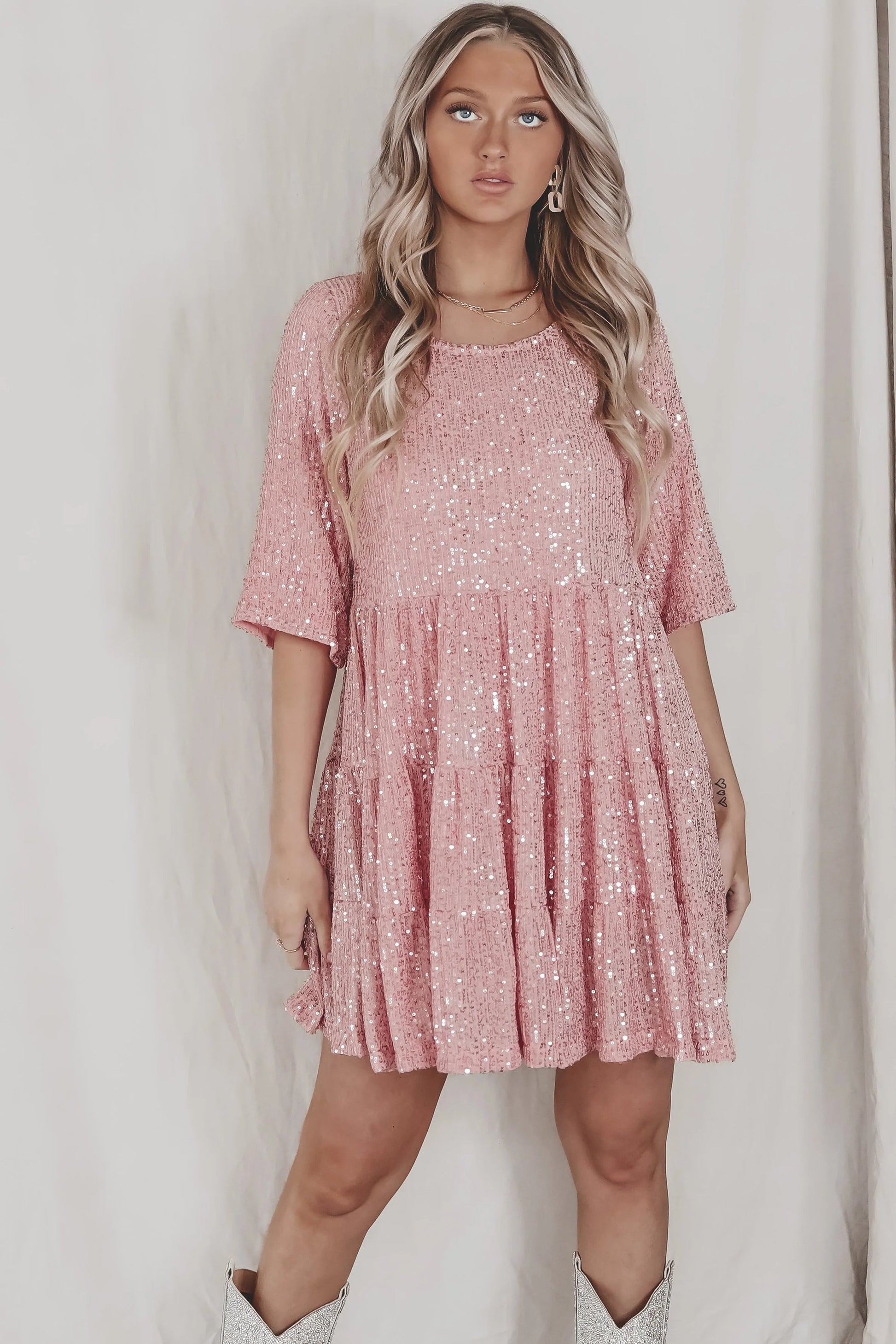 ✨2023 Sequin Baby Doll Dress mysite