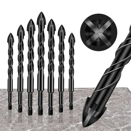 4-edge Cross Drill Bit Set 7pcs mysite