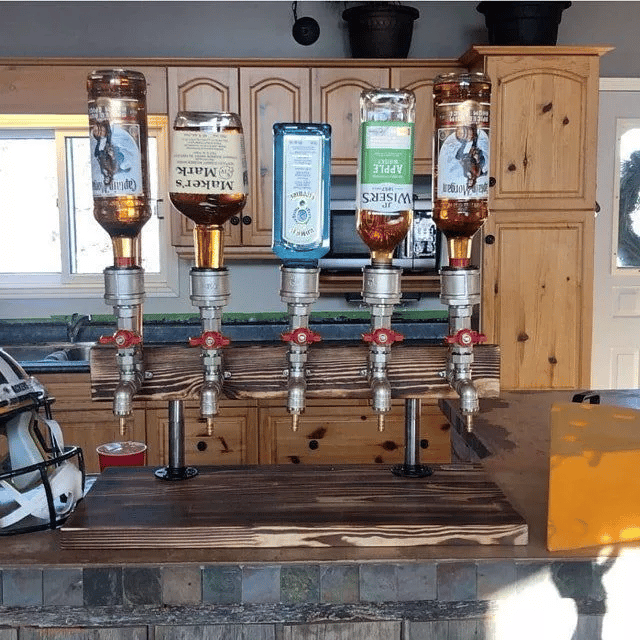 💥Liquor Alcohol Whiskey wood Dispenser mysite