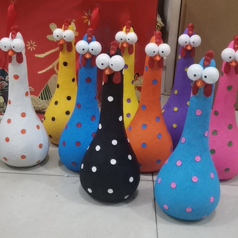 🔥Garden resin ornaments-Silly Chicken Decor
