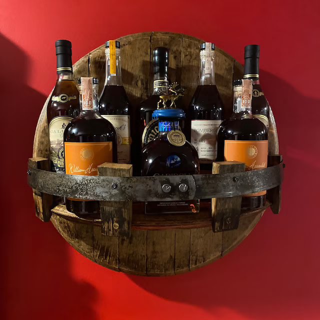 Bourbon whiskey barrel shelf mysite
