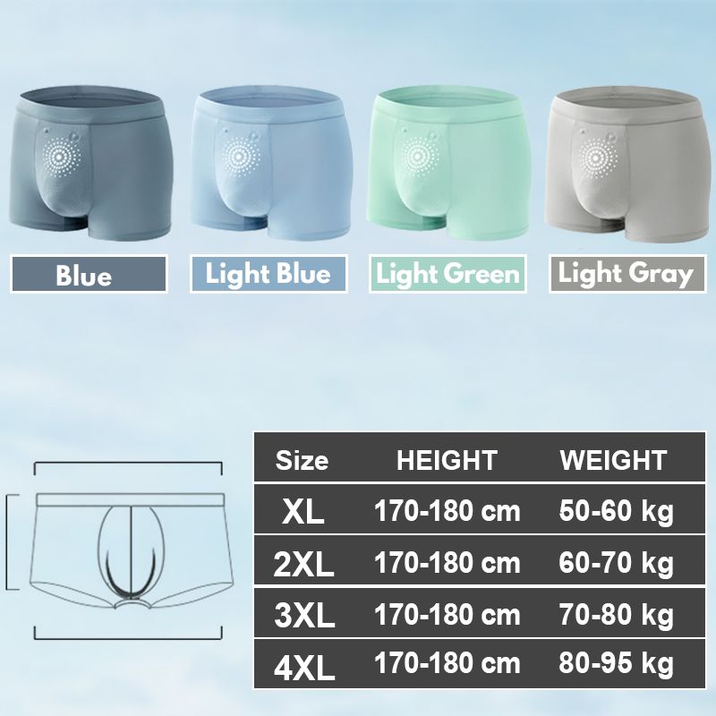 Men's Boxer Anti-bacterial Breathable Underwear mysite