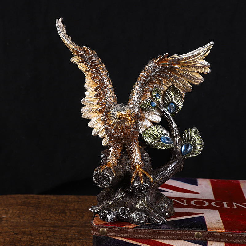 Great Exhibition Resin Eagle Ornament, Office Home Decoration Ornament