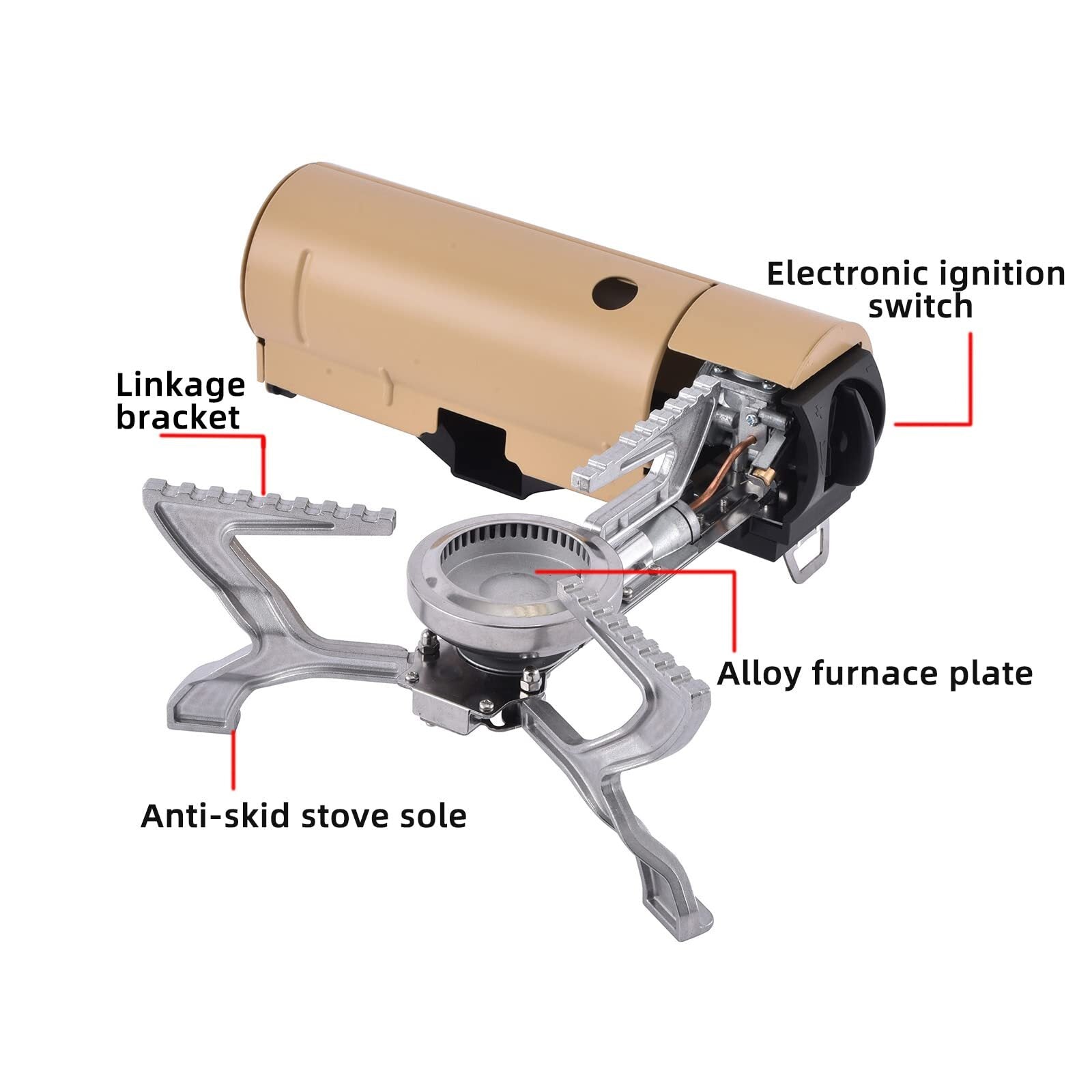 🔥Foldable Portable Butane Stove 2600W Camping Stove mysite