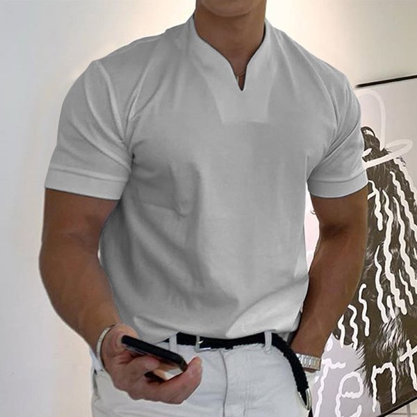 🔥2023 Men Gentlemans business Short Sleeve Fitness T Shirt mysite