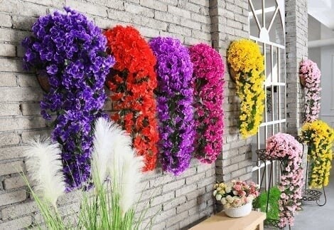 🎄🎁Holiday sale🌺Vivid Artificial Hanging Orchid Bunch🌷 mysite