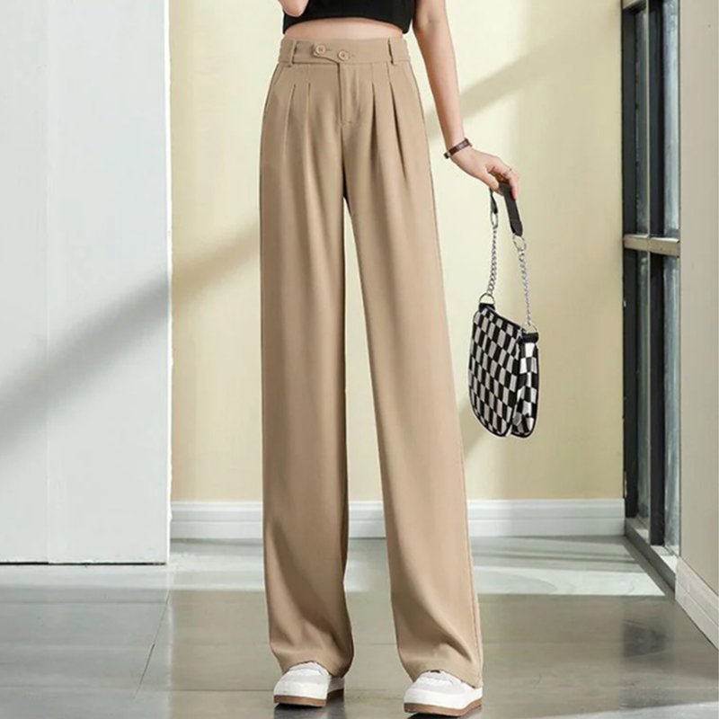 Woman's High waist wide leg pants  Loose Pants mysite