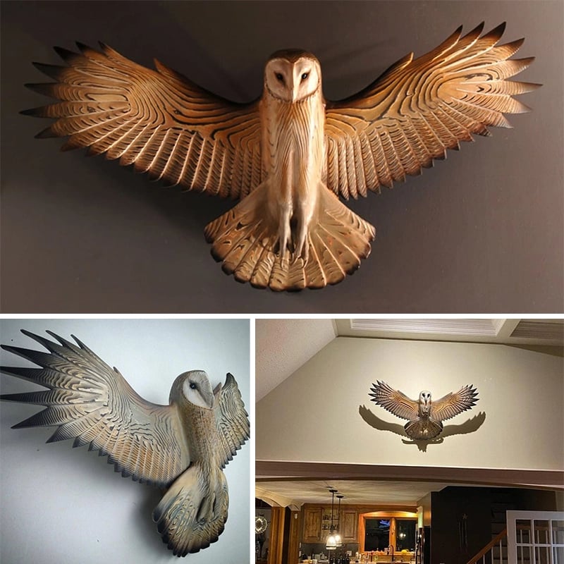 Last Day 49% OFF-Barn Owl Wall Art - Hand Carved Art mysite
