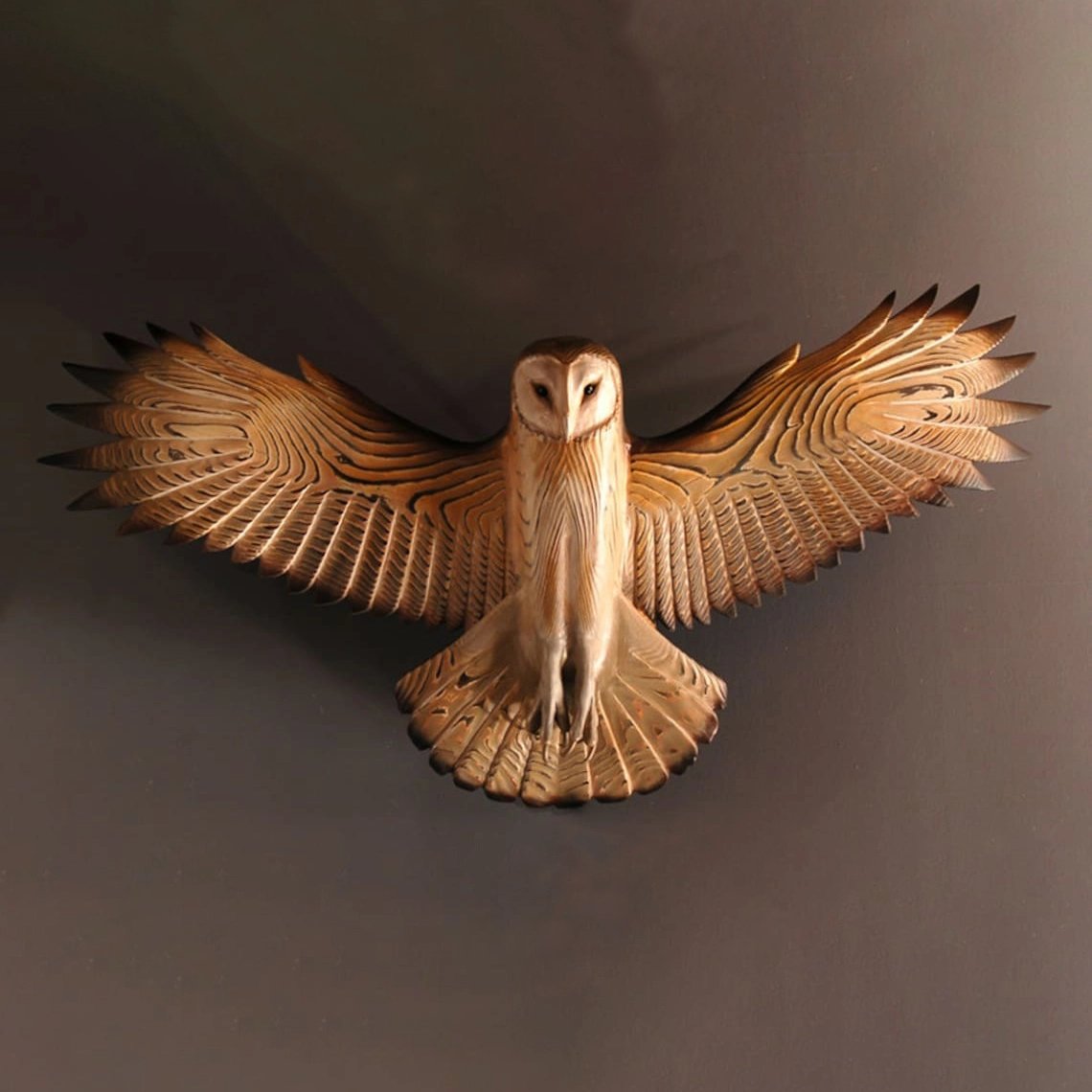 Last Day 49% OFF-Barn Owl Wall Art - Hand Carved Art mysite