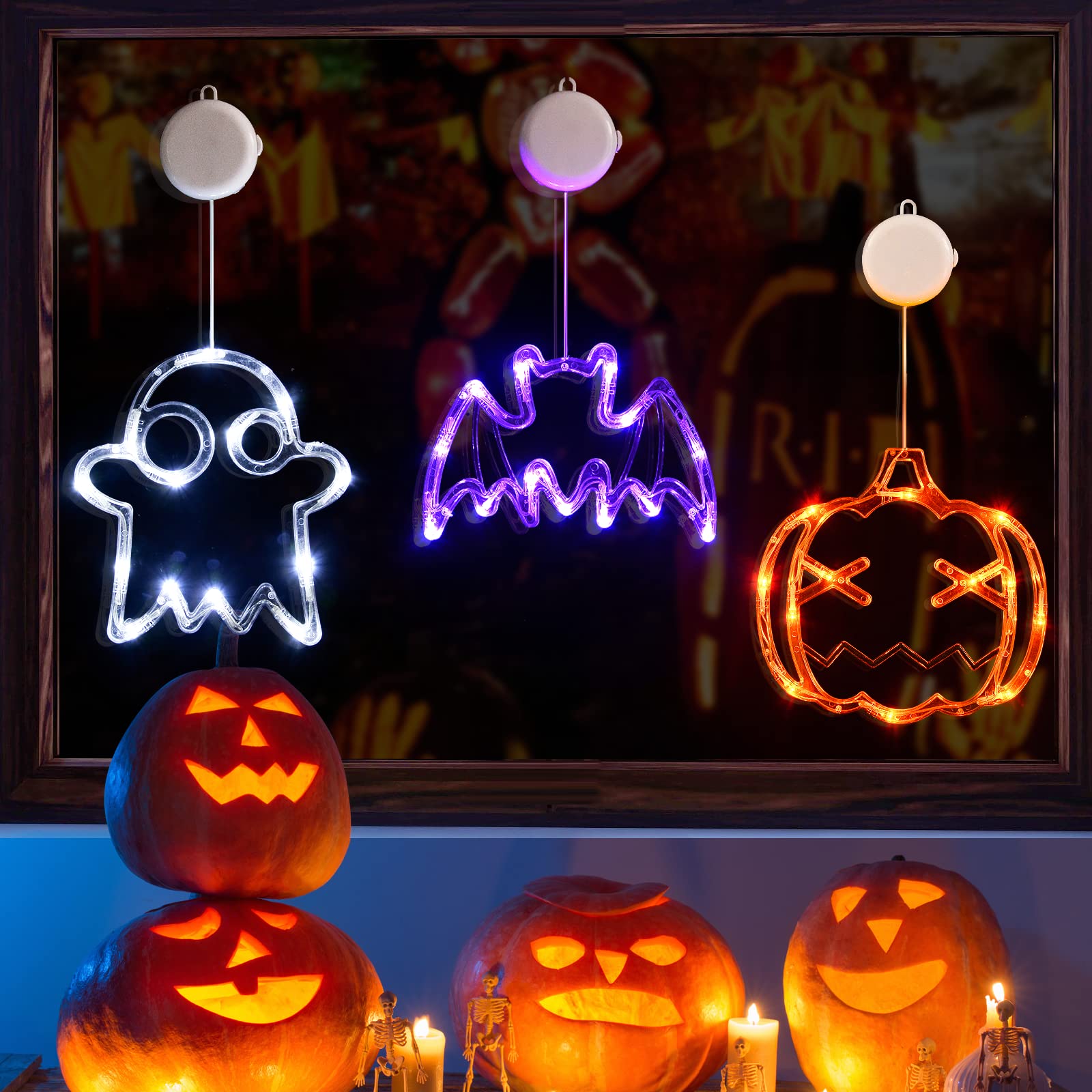 ✨Hot Sale✨ 2023 Upgrade Halloween Window Lights  Decorations mysite