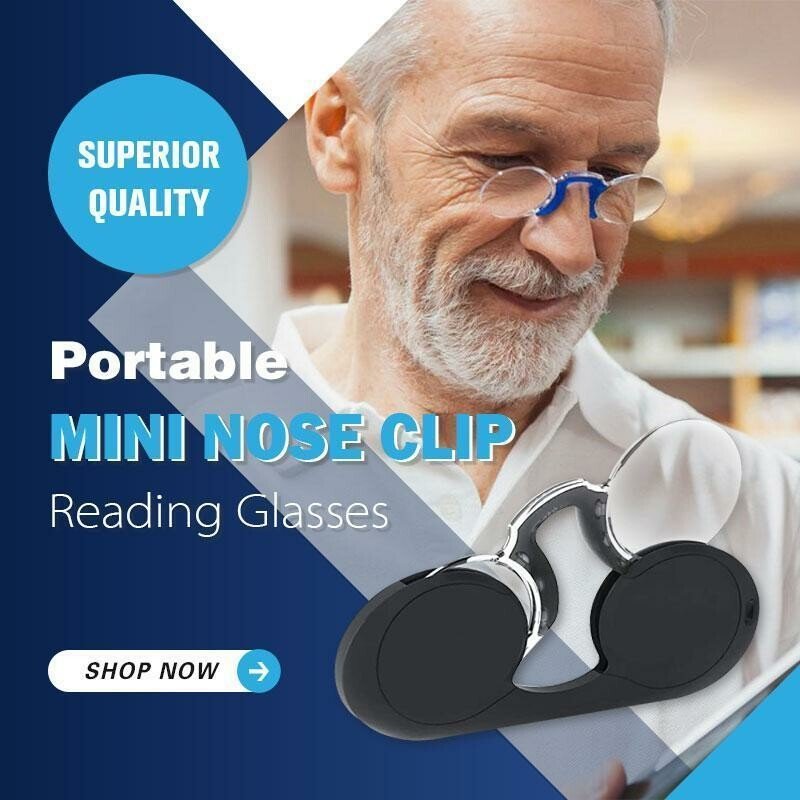 Portable Mini Nose Clip Reading Glasses🔥Hot Sale🔥 mysite