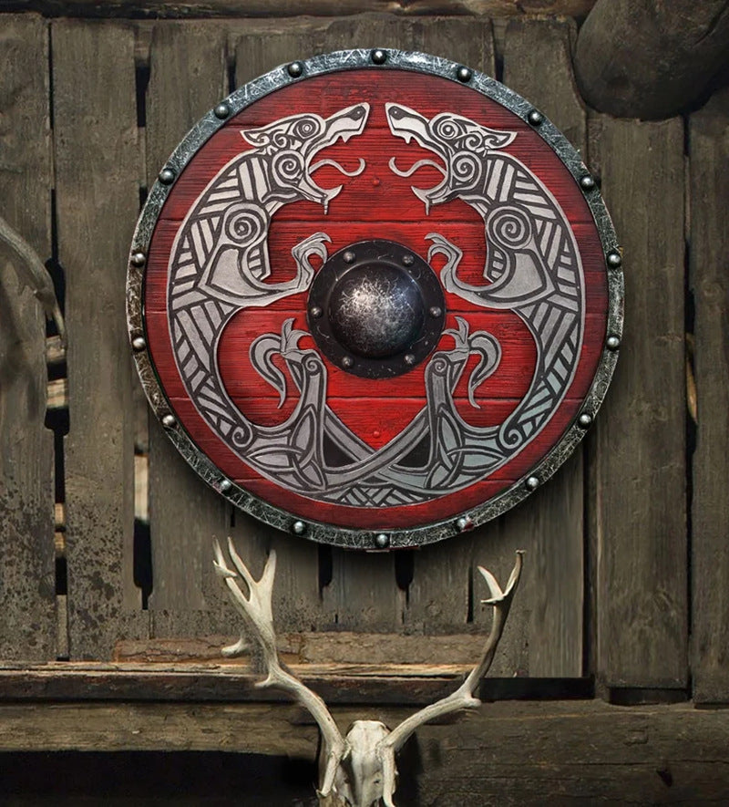 Eivor Valhalla Raven Battle Damaged Viking Wooden Shield 30CM mysite