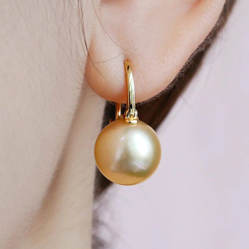 Black Pearl Earrings  Available in White Champagne Grey Gold and Black  Pearl Dangle Earrings