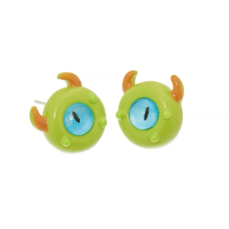 💐Funny Cat Monster Ring Earrings Set💝 mysite