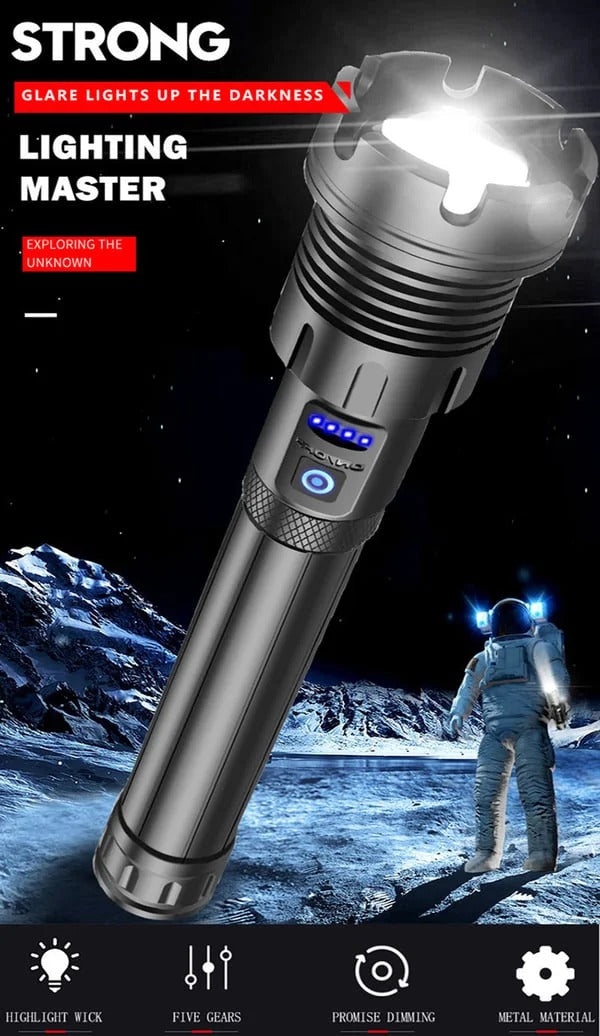 🔥LED Rechargeable Tactical Laser Flashlight High Lumens-Buy 2 Free Shipping mysite