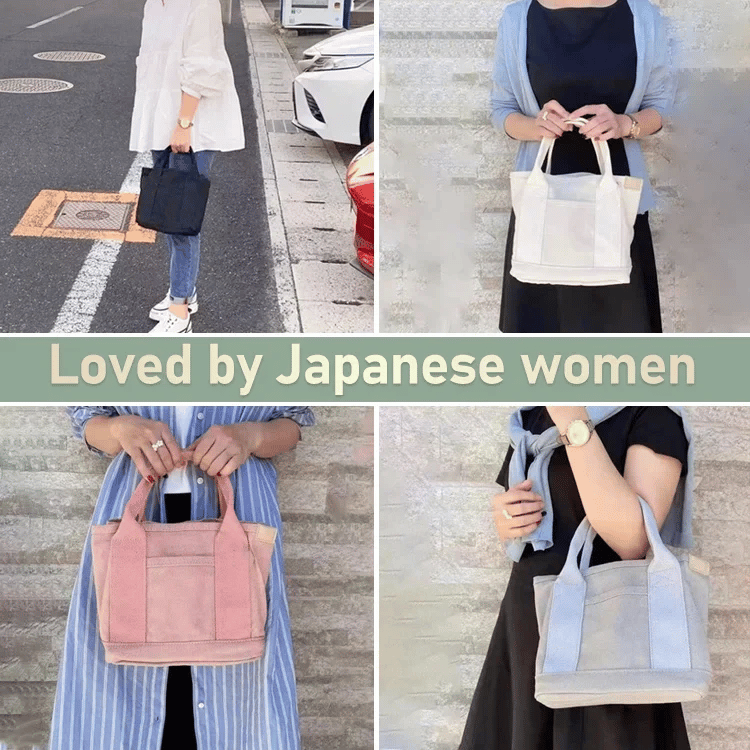 [Japanese handmade]Large capacity multi-pocket handbag mysite