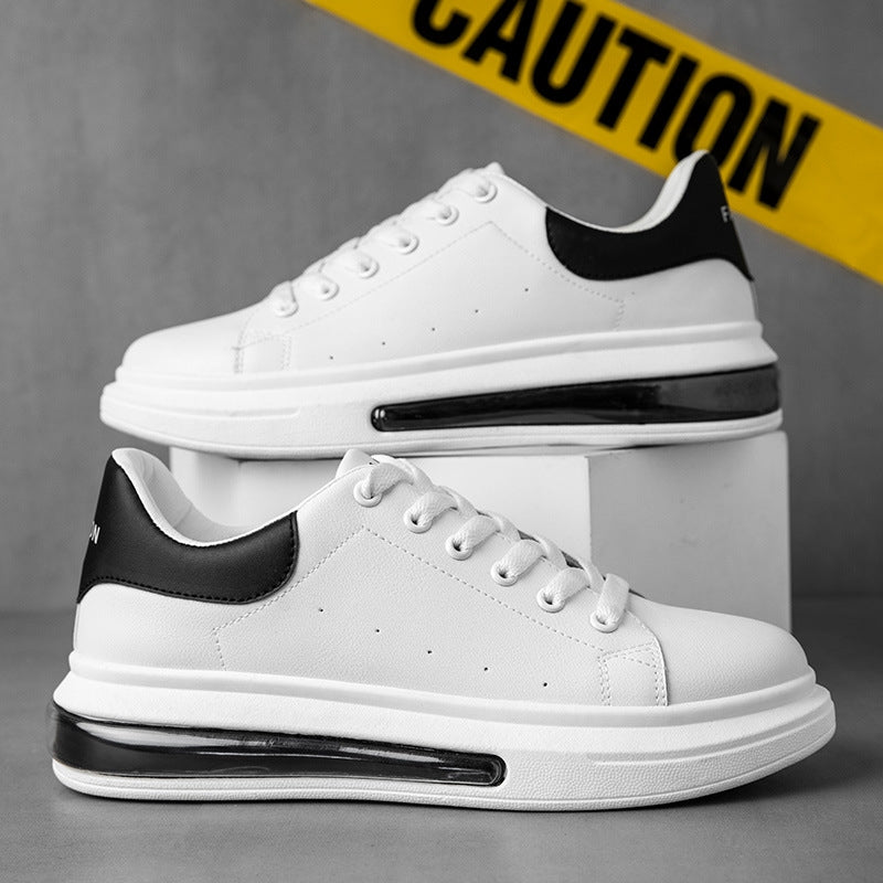 Little White Shoes Breathable Sponge Cake Thick Bottom Sneakers Air Cushion Men's Shoes