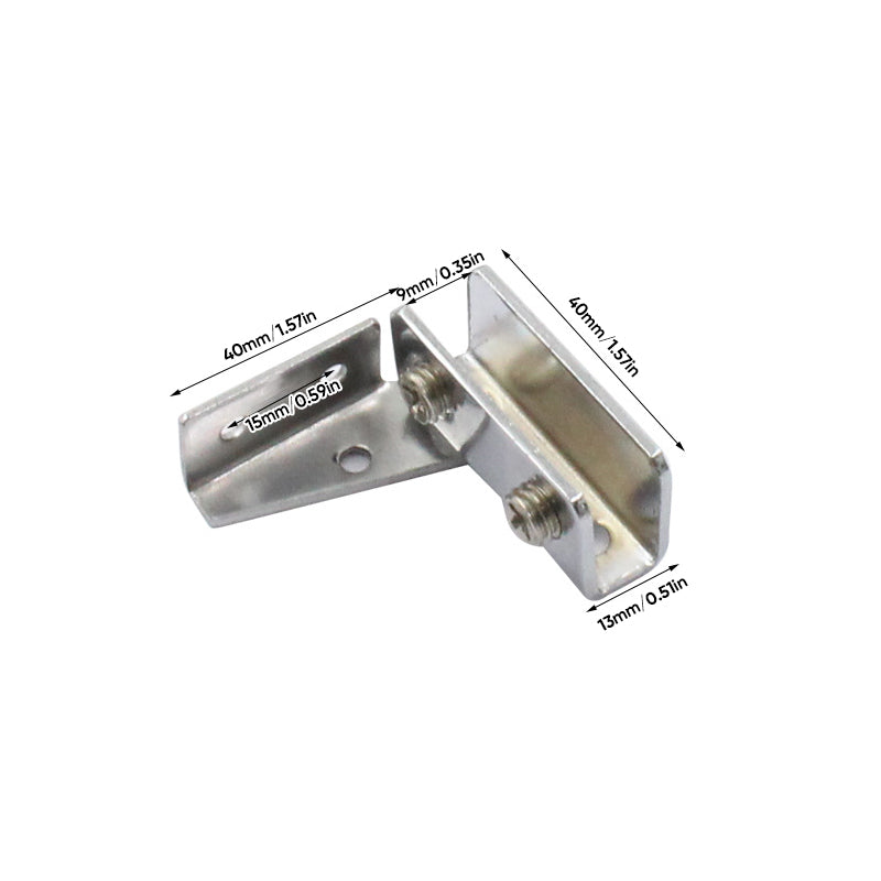 L-shaped rotating glass hinge mysite