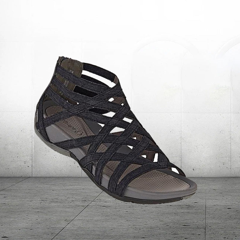 Round Toe Hollow Roman Gladiator Sandals mysite