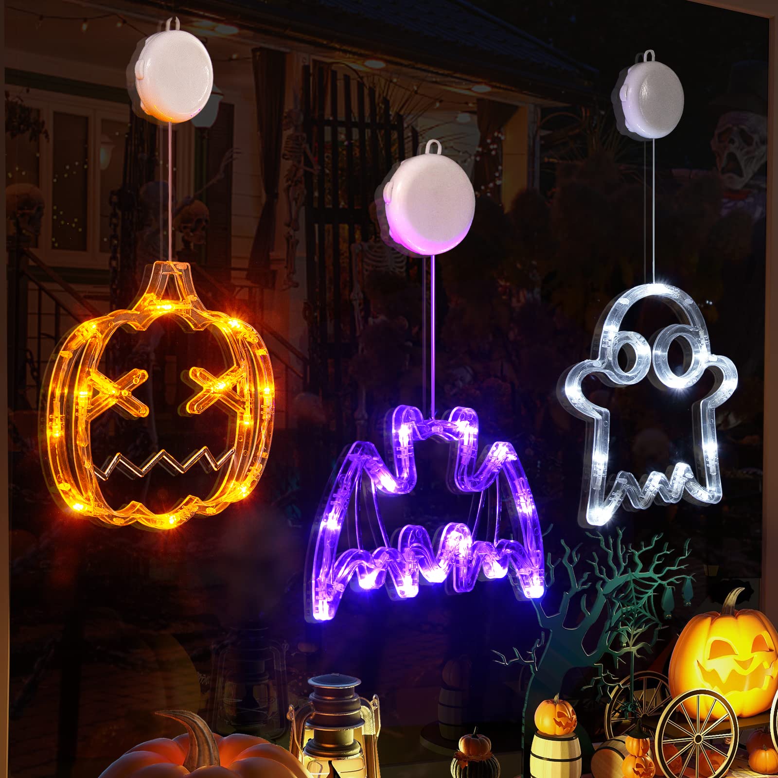 ✨Hot Sale✨ 2023 Upgrade Halloween Window Lights  Decorations mysite