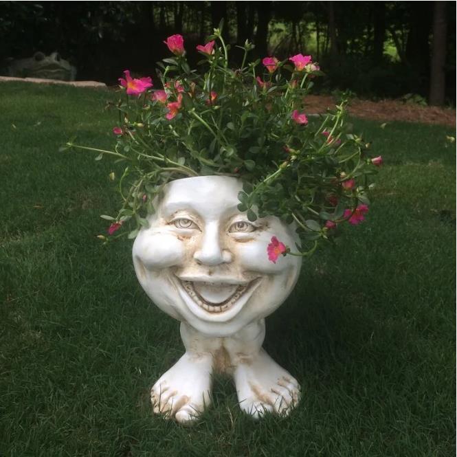 Mugglys Face Statue Planter - Happy New Year 49% OFF🎊 mysite