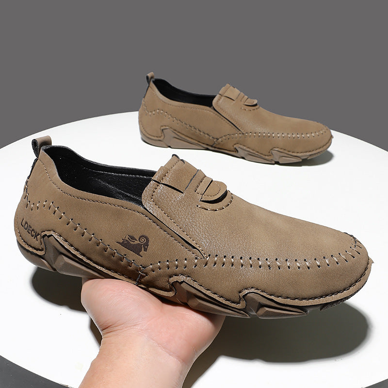 43% OFF丨Italian Hand Stitched Boots Plus Size Men's Shoes Low Top Men's Casual Shoes