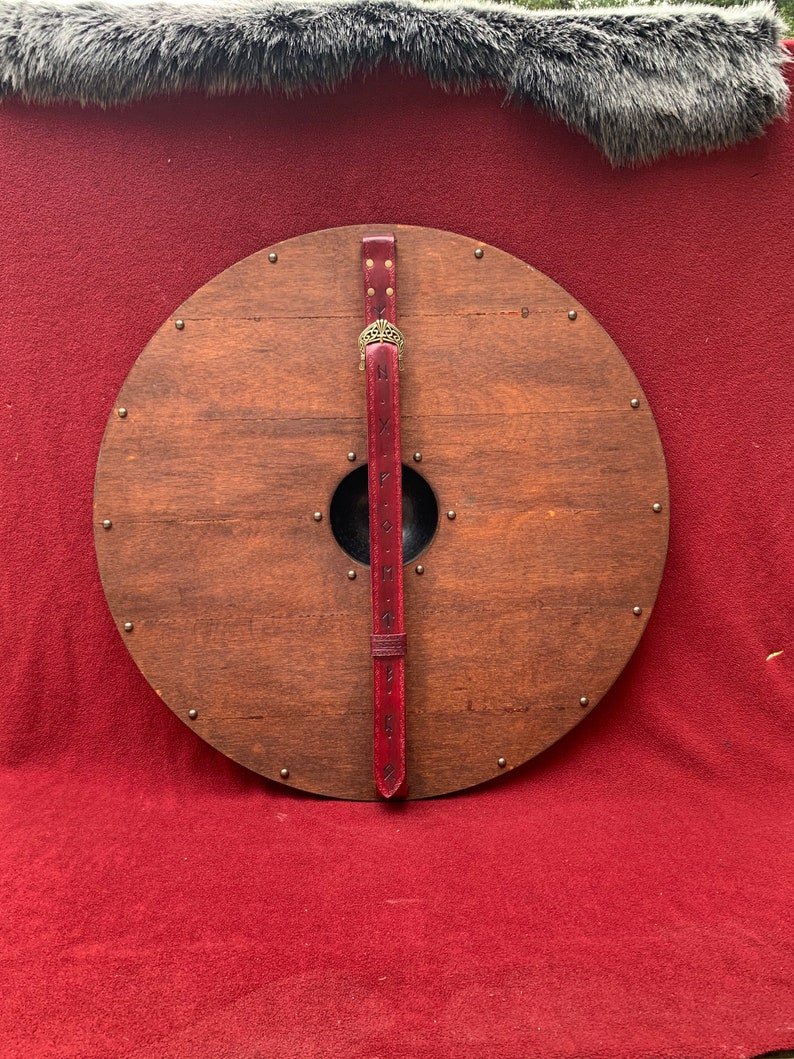 Eivor Valhalla Raven Battle Damaged Viking Wooden Shield 30CM mysite