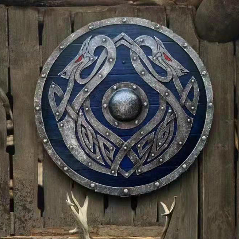 Eivor Valhalla Raven Battle Damaged Viking Wooden Shield 30CM mysite