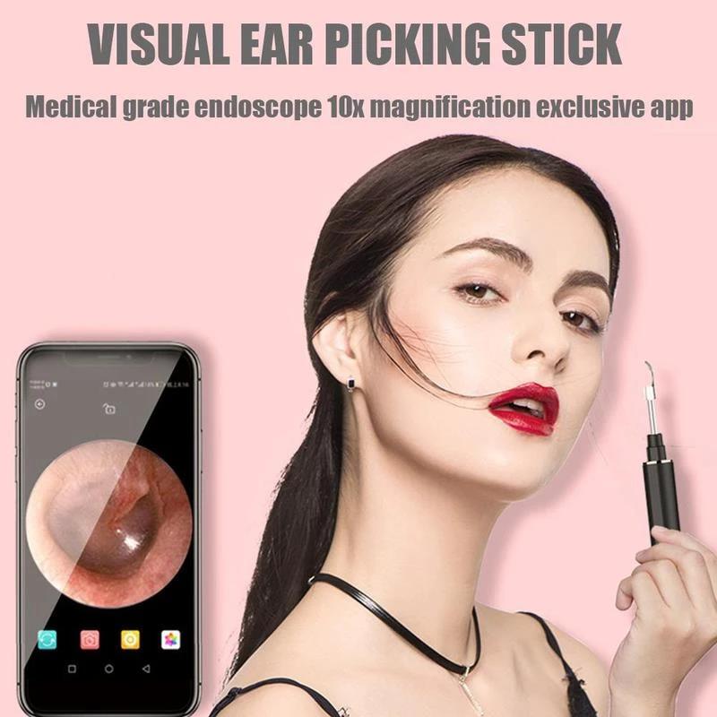 (🔥Last Day Promotion 50% OFF) Clean Earwax - Wi -Fi Visible Wax Elimination Spoon,USB 1080P HD Load Otoscope mysite