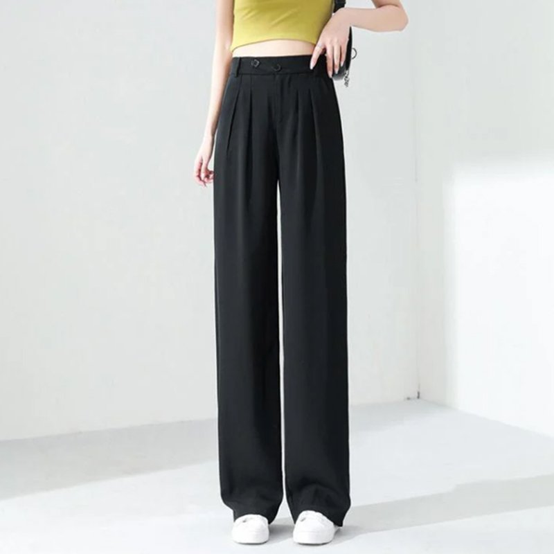 Woman's High waist wide leg pants  Loose Pants mysite