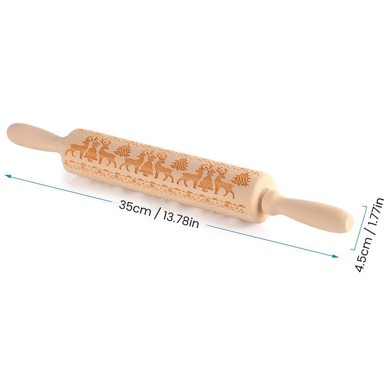 🍪Christmas Wooden Rolling Pins mysite