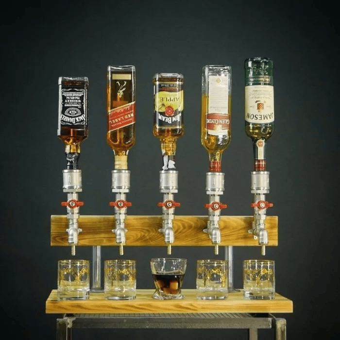 💥Liquor Alcohol Whiskey wood Dispenser mysite