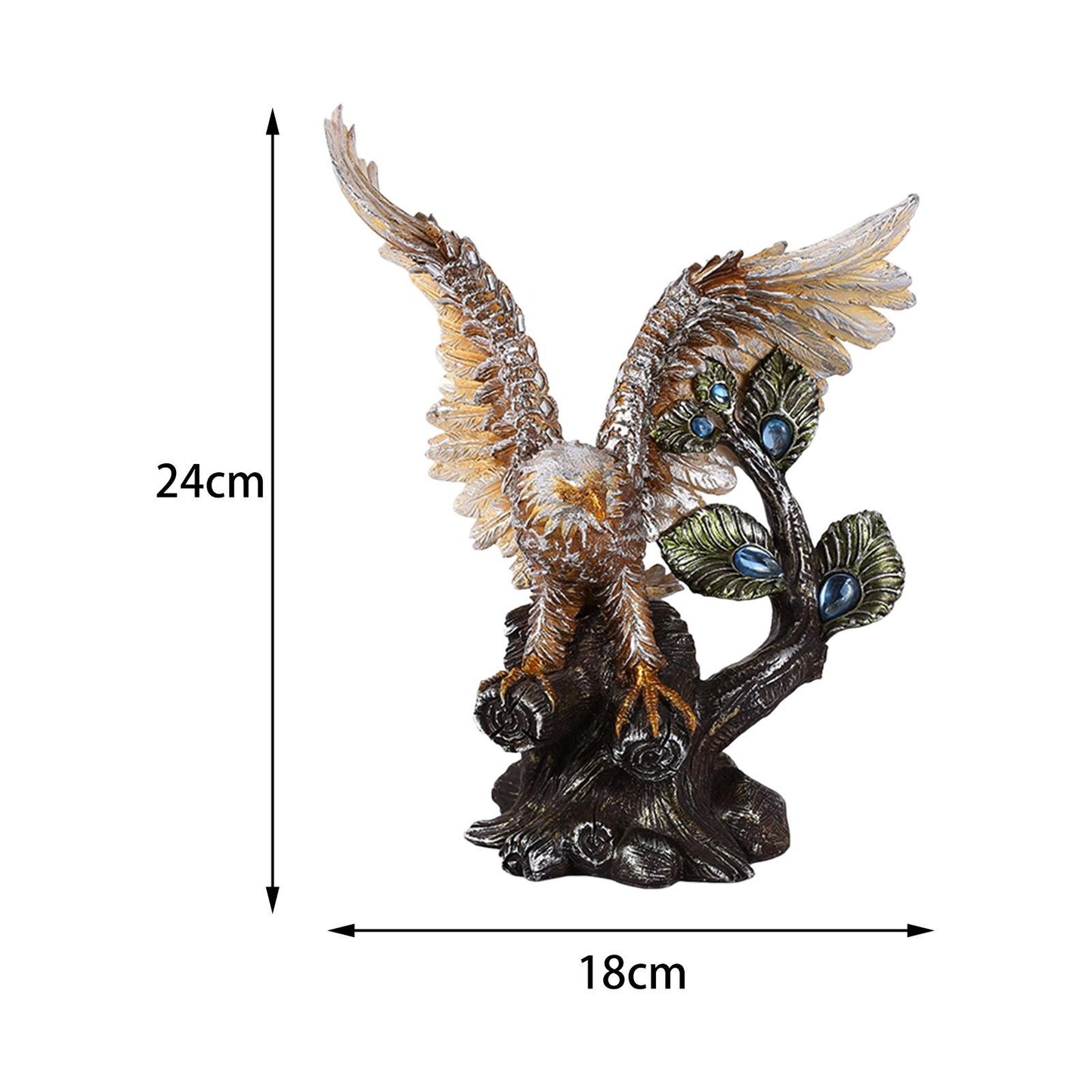 Great Exhibition Resin Eagle Ornament, Office Home Decoration Ornament