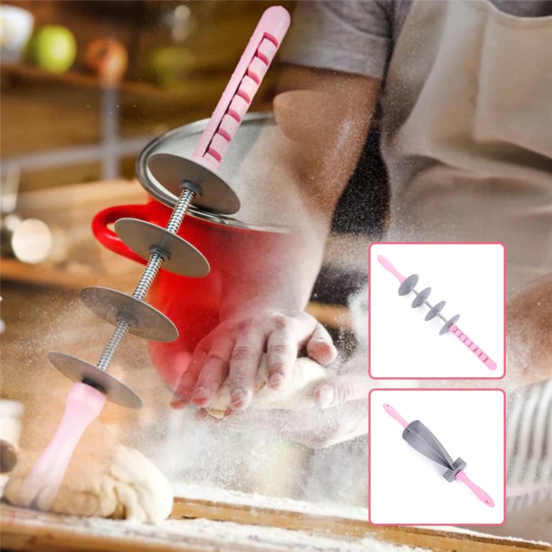 Multi-purpose rolling pin for cutting dough mysite