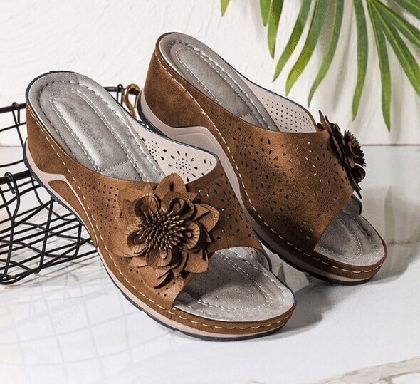 Leather Soft Footbed Orthopedic Arch-Support Sandals mysite