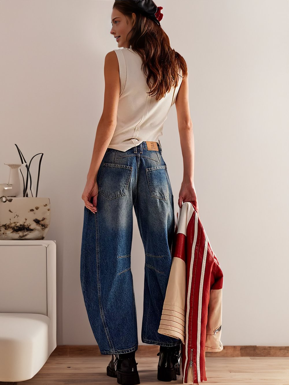 Casual and trendy mid-rise tube jeans - Buy two and get free shipping! mysite