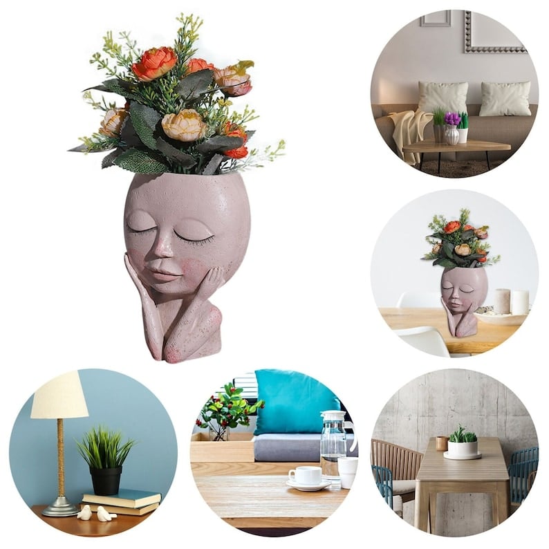 💝2023 HOT SALE-Girl Face Head Planter mysite